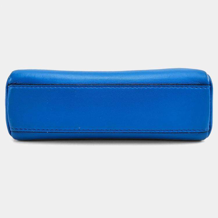 Pre Owned Fendi Nappa Leather Micro Peekaboo Bag
