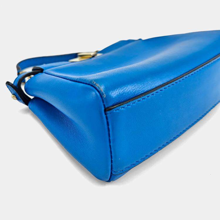 Pre Owned Fendi Nappa Leather Micro Peekaboo Bag