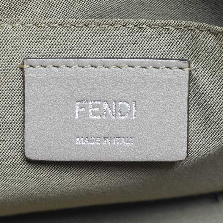 Pre Owned Fendi Beige Leather Mini By The Way Crossbody Bag