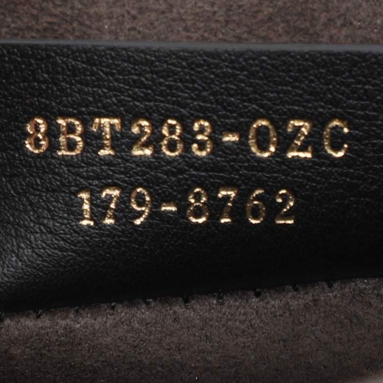 Pre Owned Fendi Etoupe Leather Medium Scalloped Kan I Shoulder Bag