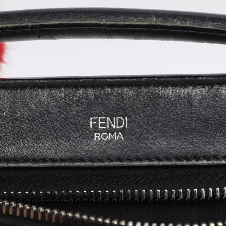 Pre Owned Fendi Black Quilted Leather Dotcom Click Shoulder Bag