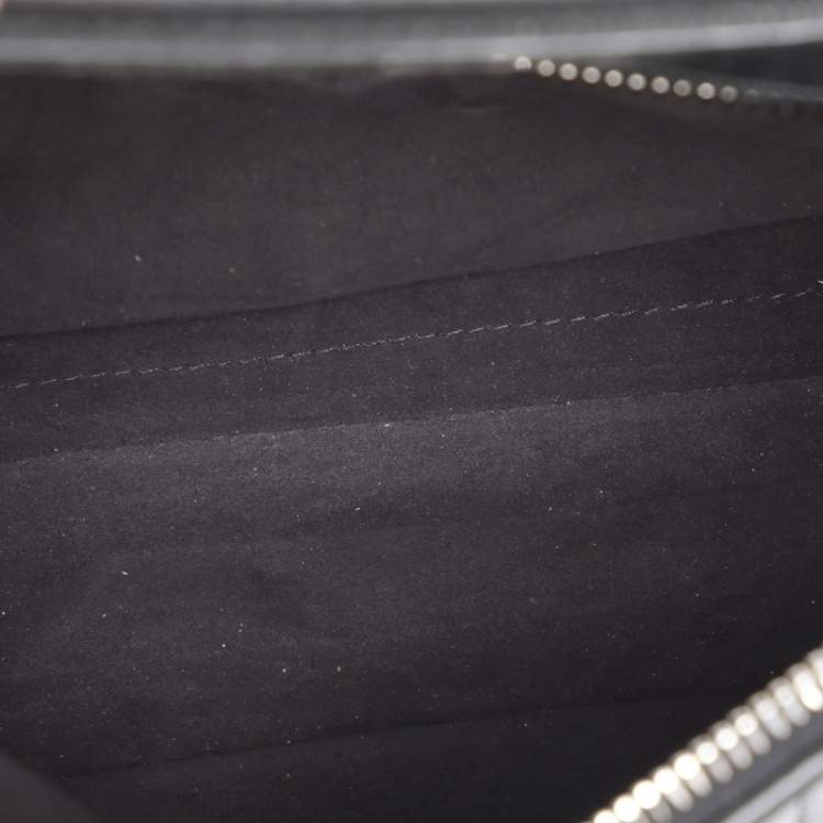 Pre Owned Fendi Black Quilted Leather Dotcom Click Shoulder Bag