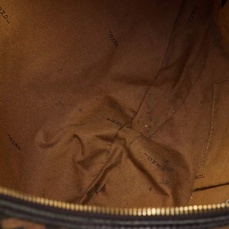 Pre Owned Fendi Tobacco Zucca Canvas and Leather Chef Hobo