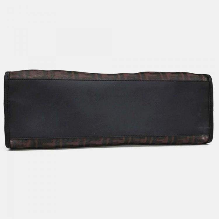 Pre Owned Fendi Brown Mesh Peekaboo Cover