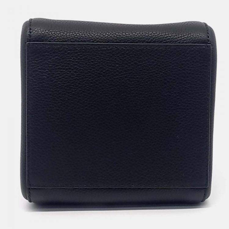 Pre Owned Fendi Black Leather Origami Mini Bag