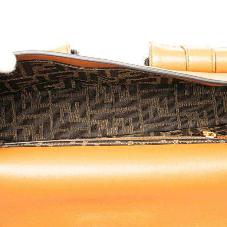 Pre Owned Fendi Baguette Brown Leather Shoulder Bag