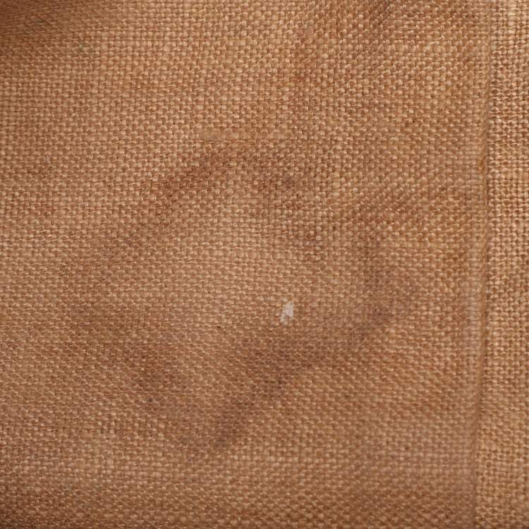 Pre Owned Fendi Beige Selleria Leather Satchel