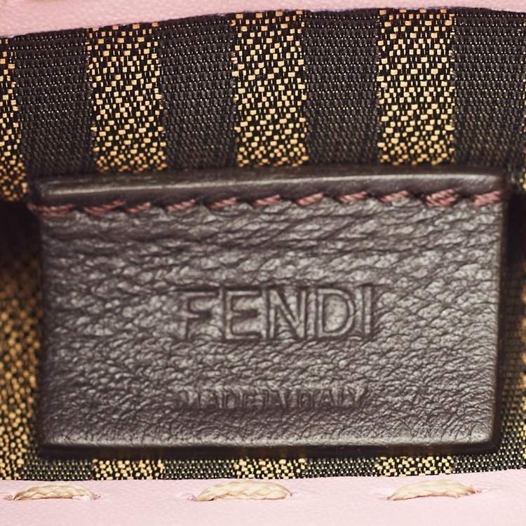 Pre Owned Fendi Light Purple Leather Mini Sunshine Crossbody Bag