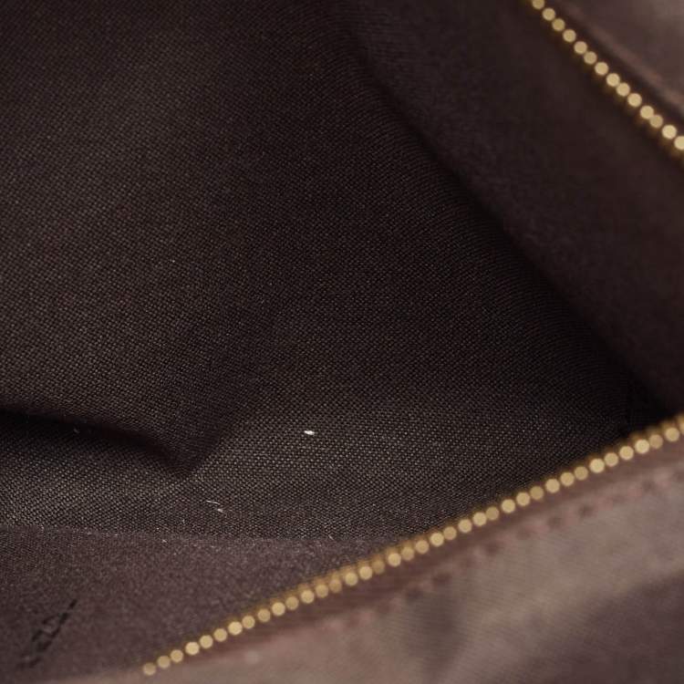 Pre Owned Fendi Black Stripe Embossed Leather Large Claudia Shoulder Bag