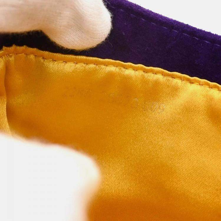 Pre Owned Fendi Mini Purple Suede Handbag