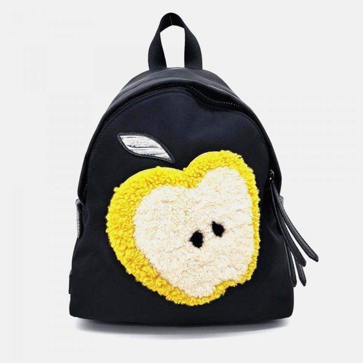 Pre Owned Fendi Mini Black Fabric Backpack