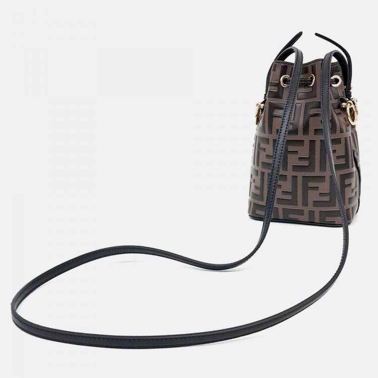 Pre Owned Fendi Montrezo Bucket Bag Mini