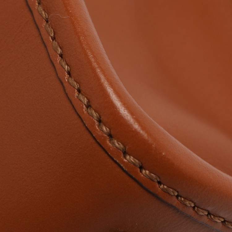Pre Owned Fendi Brown Leather Sunshine Mini Tote