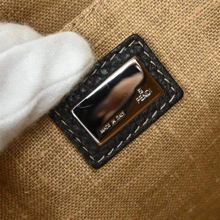 Pre Owned Fendi Brown Zucca Duffle Bag