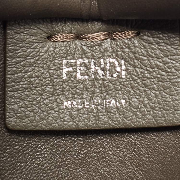 Pre Owned Fendi Etain Leather Mini 3Jours Tote