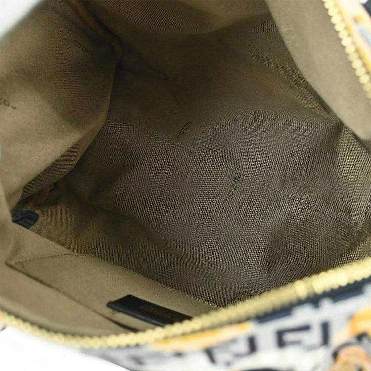 Pre Owned Fendi Black Canvas Zucchino Floral Forever Handbag