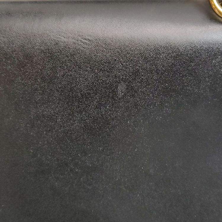 Pre Owned Fendi Black Leather Bugs Kan I Top Handle Bag