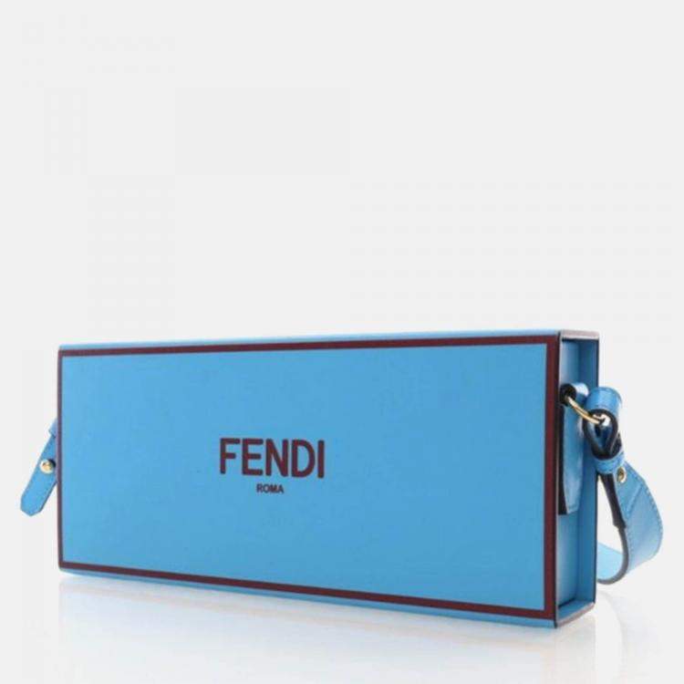 Pre Owned Fendi Leather Horizontal Box Bag