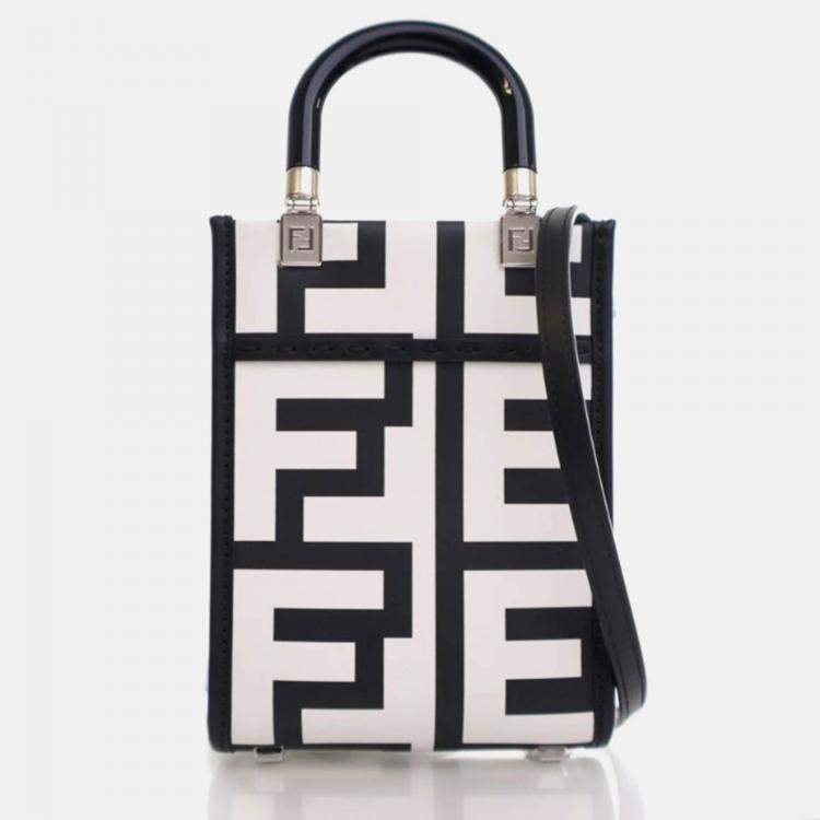 Pre Owned Fendi x Marc Jacobs Mini Vitello King Sunshine Shopper Tote