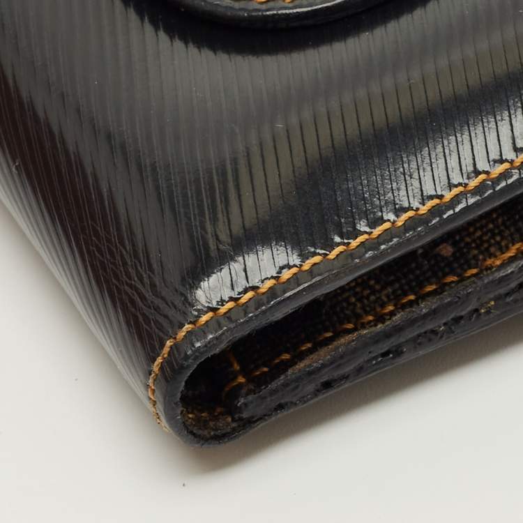 Pre Owned Fendi Black Coated Canvas French Compact Wallet