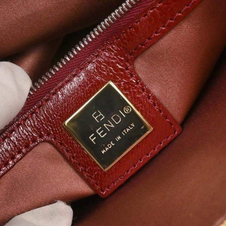 Pre Owned Fendi Beige Straw Mamma Baguette Handbag