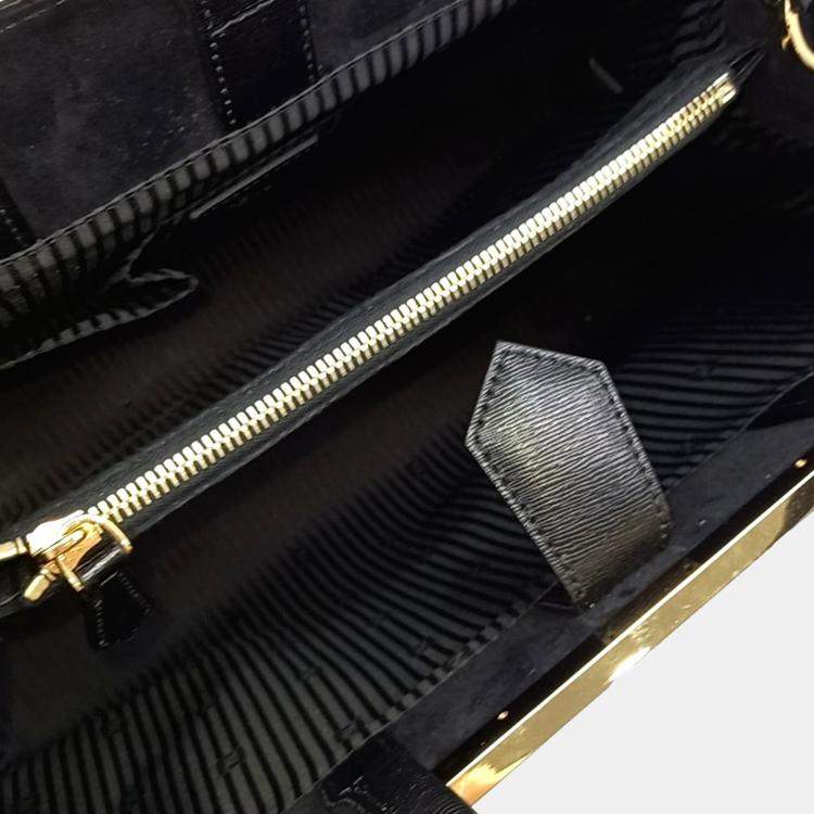 Pre Owned Fendi Black Leather Toujours Medium