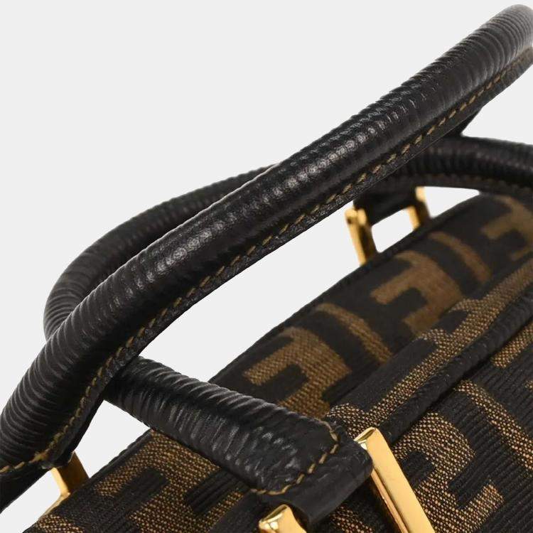 Pre Owned Fendi Brown Zucca 2way Handbag