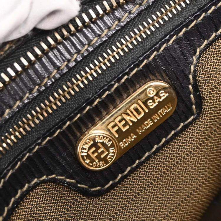 Pre Owned Fendi Brown Zucca 2way Handbag