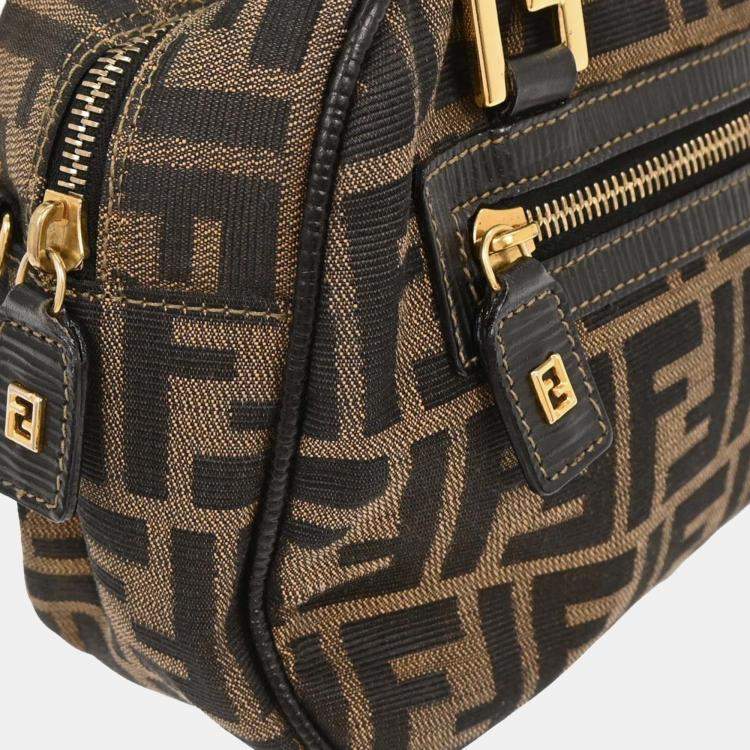 Pre Owned Fendi Brown Zucca 2way Handbag
