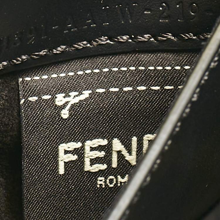 Pre Owned Fendi Black Leather Medium Way Tote