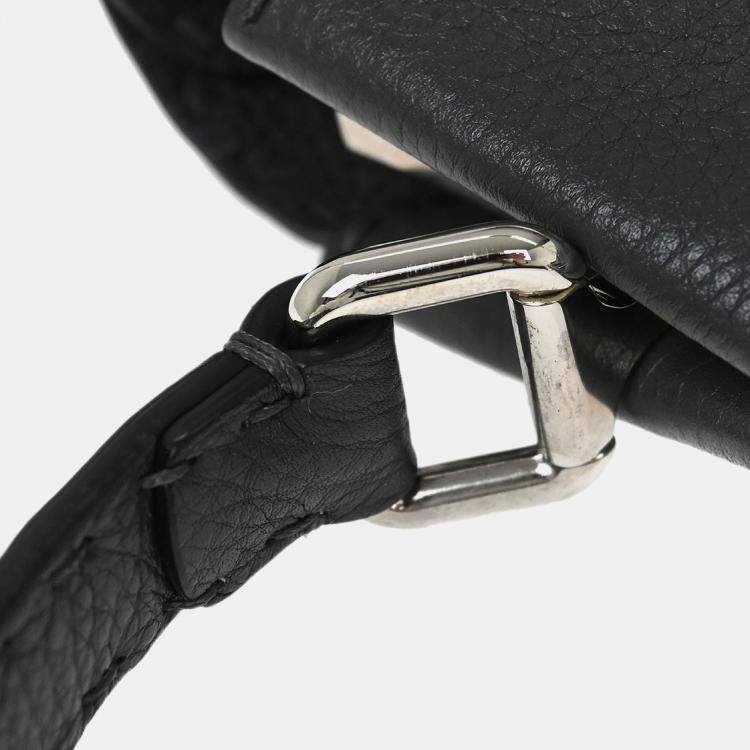 Pre Owned Fendi Gray Leather Peekaboo 2way Handbag