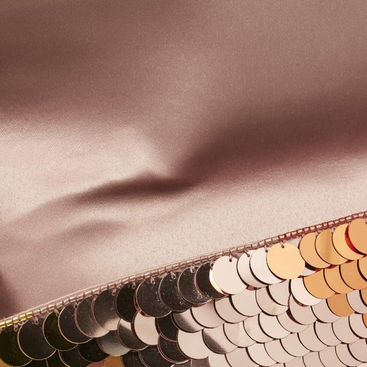 Pre Owned Fendi Multicolor Sequins Medium Baguette Bag