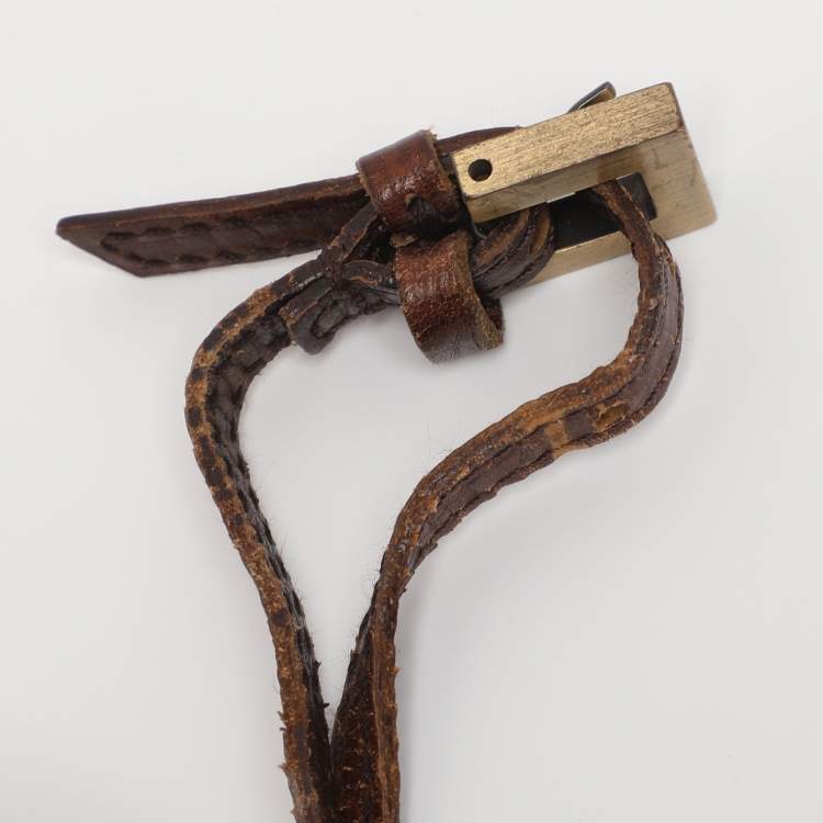 Pre Owned Fendi Tobacco Zucca Coated Canvas And Leather Carry On Luggage Suitcase