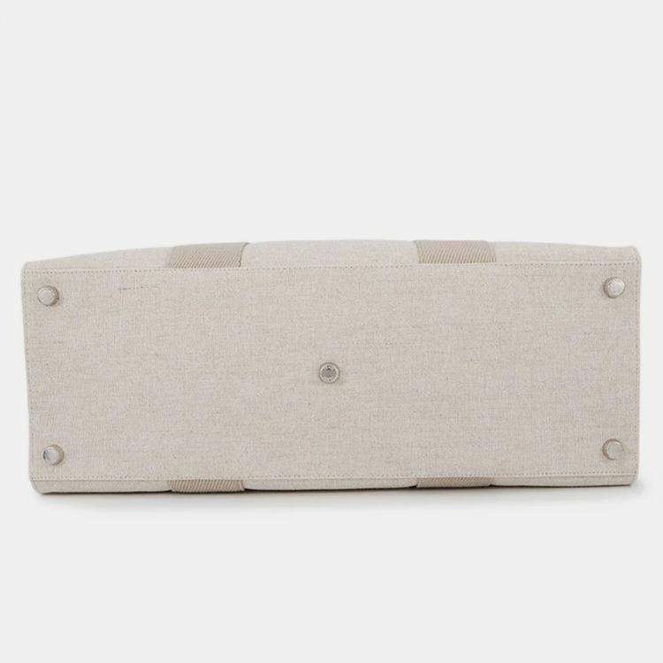 Pre Owned Fendi Shopping Bag Beige Canvas