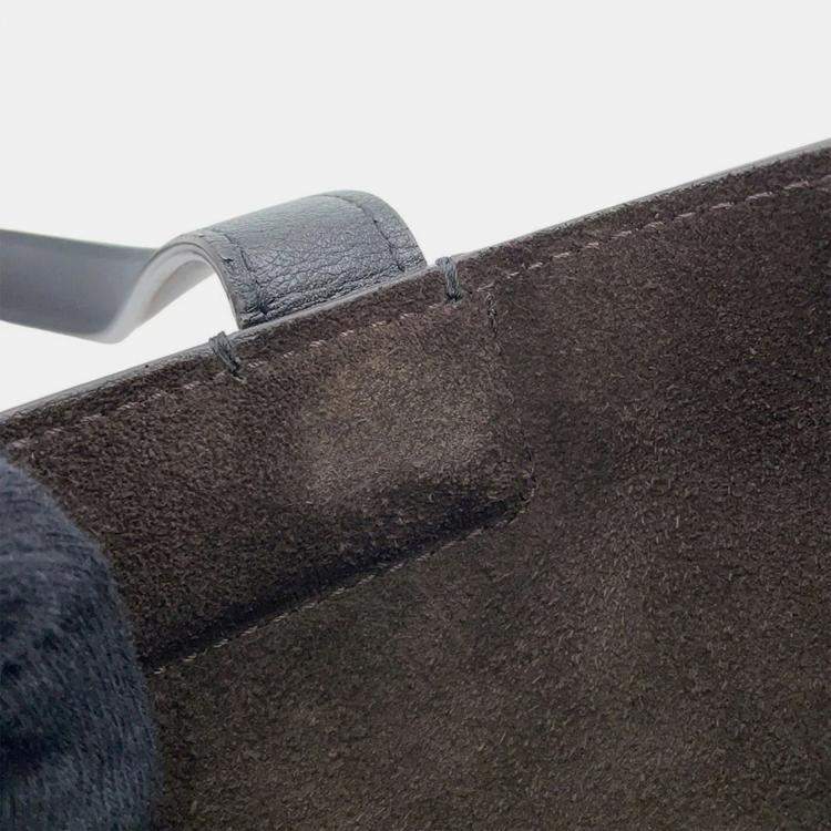 Pre Owned Fendi Flip Medium Tote Brown/Black Leather Size Medium