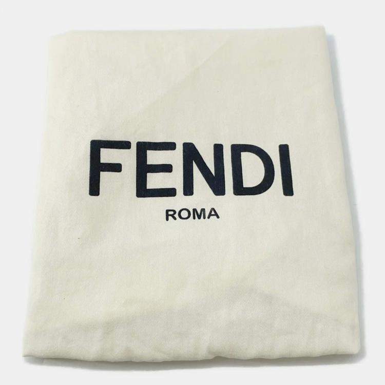 Pre Owned Fendi FF Vertigo Brown Canvas Backpack 