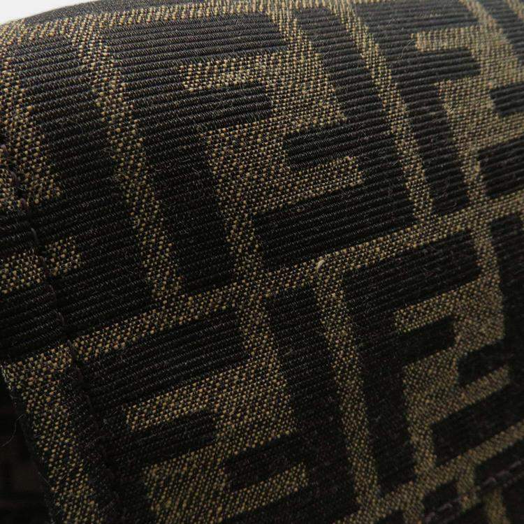 Pre Owned Fendi Fragment 2-Way Tote Bag Pokemon Dragonite Brown/Black Canvas