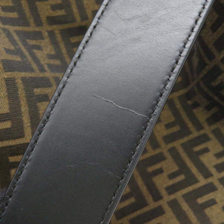 Pre Owned Fendi Fragment 2-Way Tote Bag Pokemon Dragonite Brown/Black Canvas