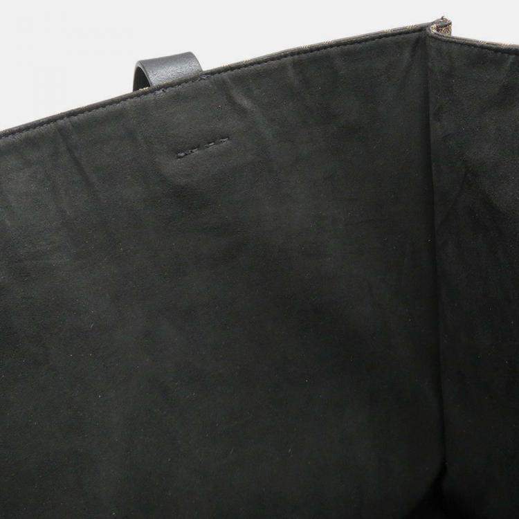 Pre Owned Fendi Fragment 2-Way Tote Bag Pokemon Dragonite Brown/Black Canvas