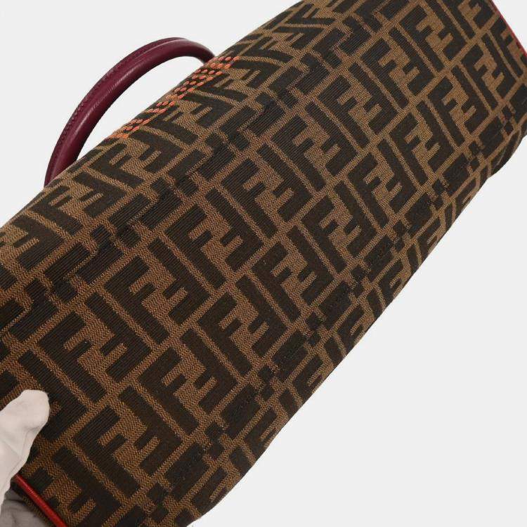 Pre Owned Fendi Brown Zucca Etnico Handbag