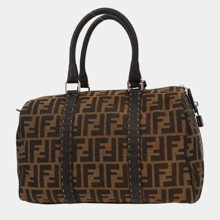 مملوكة مسبقًا Fendi Brown Zucca Duffle Bag