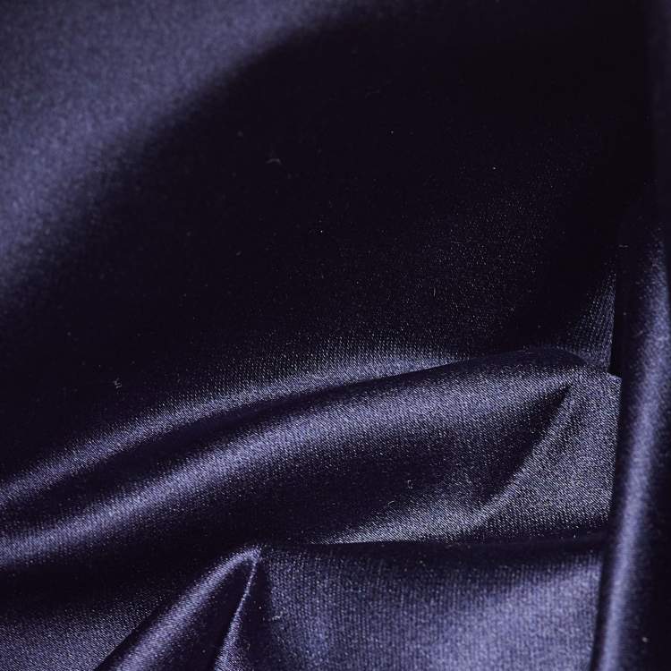 Pre Owned Fendi Navy Blue/Beige Zucchino Canvas and Leather Vintage Shopper Tote