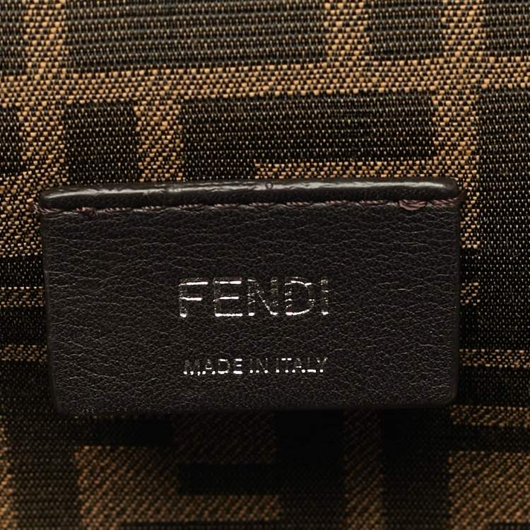 Pre Owned Fendi Lilac Leather Small Fendi First Clutch Bag