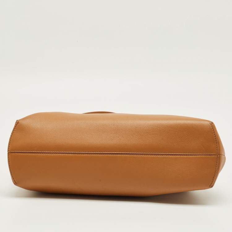 Pre Owned Fendi Brown Leather Medium First Shoulder Bag