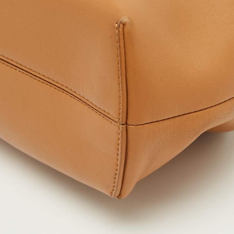 Pre Owned Fendi Brown Leather Medium First Shoulder Bag