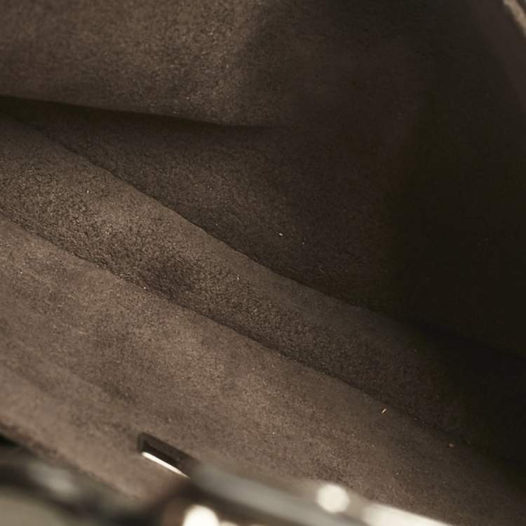 Pre Owned Fendi Multicolor Leather Micro Studded Bow Double Baguette Bag