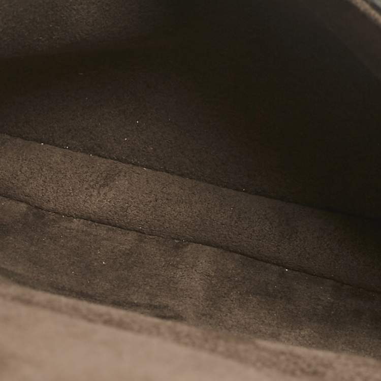 Pre Owned Fendi Multicolor Leather Micro Studded Bow Double Baguette Bag