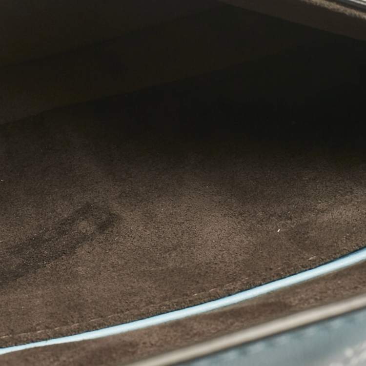 Pre Owned Fendi Multicolor Leather Micro Studded Bow Double Baguette Bag