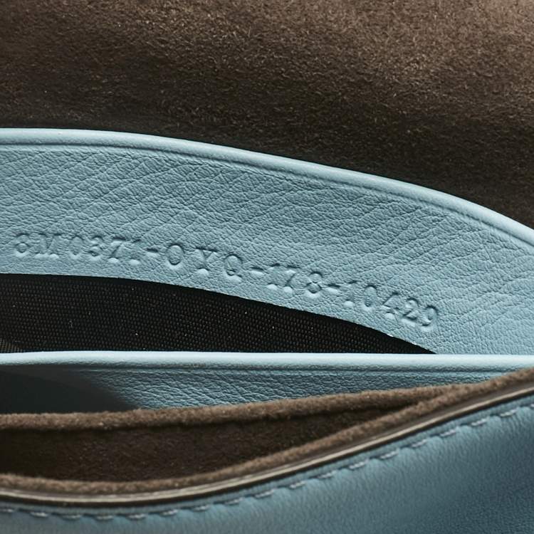 Pre Owned Fendi Multicolor Leather Micro Studded Bow Double Baguette Bag