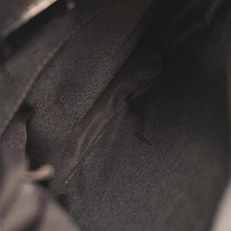 Pre Owned Fendi Brown Zucchino Shoulder Bag